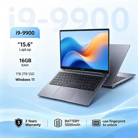 2026 LENOU 15.6 Inch 4K HD Laptop Intel Core I9-9900 16GB RAM 1TB SSD Windows 11 Ultra Slim Portable