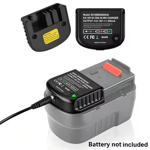 For Black&Decker 9.6V-18V Ni-CD Ni-MH Battery Charger Compatible For A12 A12-X HPB18 HPB14 HPB12 HPB