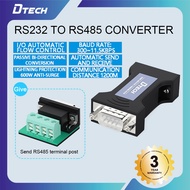 DTECH Passive RS232 to RS485 Bi-directional Converter 1200m Range Lightning & Surge Protection