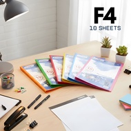 Insert Clear Holder A4 F4 10 20 40 Lembar / Map Plastik Pocket / Dokumen Keeper Folio / Map Kantong