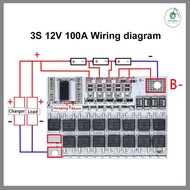 【Jettingbuy】 🔥🔥🔥 Hot Sale 3S 4S 5S BMS 12V 16.8V 21V 3.7V 100A Li-ion lmo ternary lithium pin bảo vệ