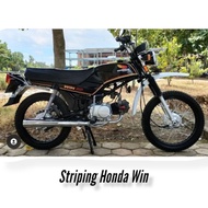 Honda win 100 Sticker Striping Old Year 84 85 original Details