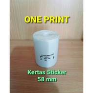 Continuos 58 mm Thermal Sticker Paper
