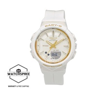 Casio Baby-G For Running Series Step Tracker White Resin Strap Watch BGS100GS-7A BGS-100GS-7A
