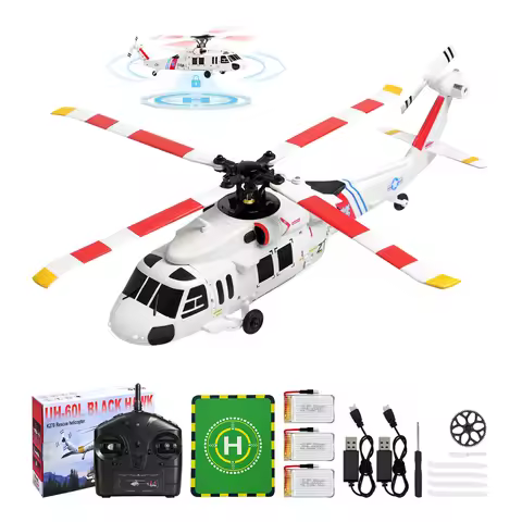 WLtoys K270 Black Hawk UH-60 4CH RC Helicopter; Brushless Motor, 6-Axis Gyro; Optical Flow Altitude 