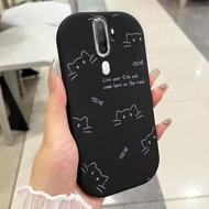 Case For OPPO A5 2020 A9 2020 Cartoon Cat Coffee Phone