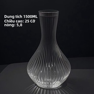 Crystal Glass Wine Decanter Lead-Free with Handle Red Wine Pouring Pot Home Use European Style Daily