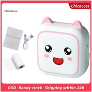 ChicAcces Pocket Size Label Printer Bluetooth-compatible Label Printer Portable Bluetooth Pocket Printer for Android and Computer Cute Cartoon Design Thermal Printer for Text Logo