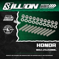 Intake/Exhaust Nut Set HONDA M8x1.25x50mm