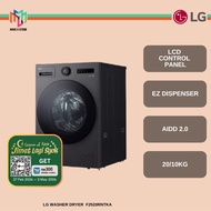 LG F2520RNTKA 20/10kg Front Load Washer Dryer with with AI Direct Drive™ and TurboWash™ ThinQ Mesin 