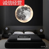 LP-8 JD🍇CM Moon Earth Wall Lamp round Aisle Corridor Entrance Painting Master Bedroom Background Wall Bedroom with Light