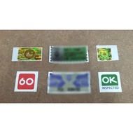 Sticker Sirim Vintage Custom MS88 SGV ARC LTD Bintang Magnum Apollo