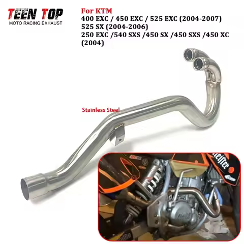 Offroad Bike Exhaust Pipe For KTM 525EXC 450EXC 400EXC 540SXS 250EXC 525SX Exhaust Header 50mm OEM E