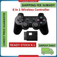 6 in 1 USB 2.4G Wireless Gamepad Gaming Controller Analog Joystick Retro Gamebox PC PS2 PS3 Android Phone Smart TVBox