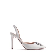 NINE WEST รุ่น ELLIE รองเท้าทรงพัมพ์รัดส้น - สี OFF WHITE