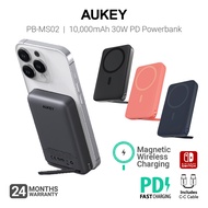 AUKEY PB-MS01 6700mah / PB-MS02 10000mAh Magnetic Wireless Power Bank 30W (24 Months Warranty)