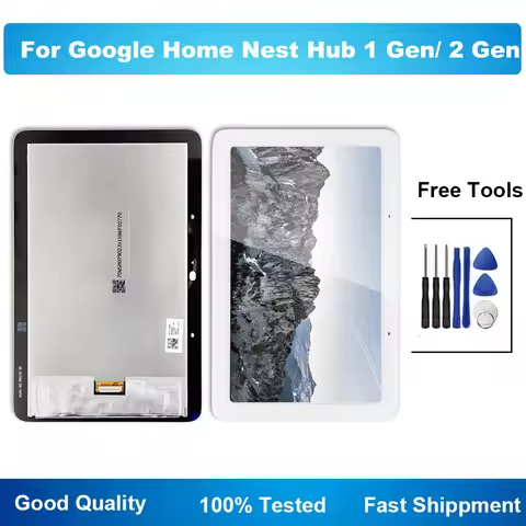 7.0'' For Google Home Nest Hub 1 Gen / 2 Gen LCD Display Touch Screen Digitizer Assembly Replacement