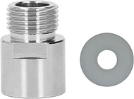 Soda Cylinder Adapter Metal CO2 Female Thread TR21‑4 to Male Thread CGA320 Conversion Kit, Stainless