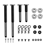 Metal Front and Rear Extended Body Post Mounts Shell Column with Magnet for 1/10 RC Crawler Car SCX1