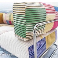 Fabric sofa for small spaces, linear shape, creative living room, dopamine style, suitable for homes
