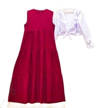 Outer Set Gamis / Setelan Rompi SYakila / One Set cardy Syakila / Model Terbaru