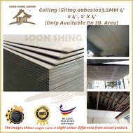 Ceiling /Siling asbestos3.2MM 4' x 4' , 2' X 4' (Only Available In JB  Area)
