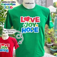 ABS CBN shirt 2026 Love Joy Hope this Christmas New Year Reunion Design T-Shirt