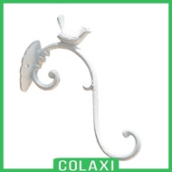 [Colaxi] Hanging Flower Pot Plant Hook Heavy Duty Plant Hanger for Outdoor Wall Fence White