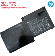 (ส่งฟรี ประกัน 1 ปี) HP แบตเตอรี่โน๊ตบุ๊ก Battery Notebook HP EliteBook 820 G1 G2 Series SB03XL ของแ