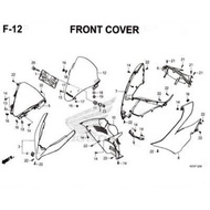 Cover Body Samping Depan Kiri Putih PCX 150 K97 64502K96V00ZU