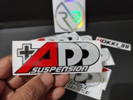 Sticker +ADD suspension cutting 10cm stiker shock acesoris variasi motor mobil helm hp laptop mirah keren viral