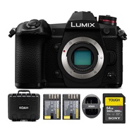 Panasonic Lumix Mirrorless Micro 4/3 Digital Camera (Body) Bundle with Accessory Kit (4 Items)