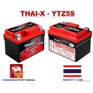MOTOR BATTERY YTZ5S-BS THAI-X Y15ZR FZ150 LC135 V2 SRL115 EGO S LAGENDA 115 MR 2 MR 3 EX5