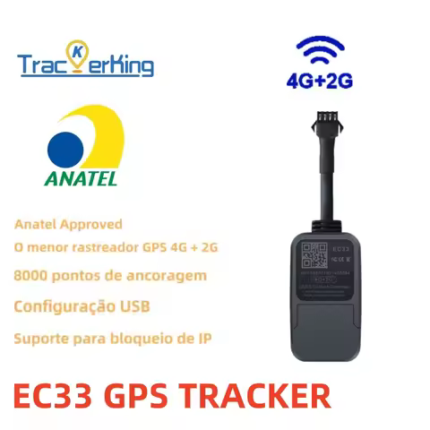TrackerKing EC33 4G+2G GPS Tracker GT06 Protocol For motorcycle vehicle real time tracking Smaller S
