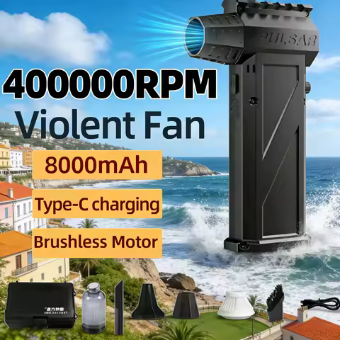 X3 Typhoon Fan | 800000RPM 53m/s 150W Rechargeable Portable Camping Fan with 8000mAh Battery