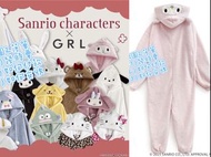 ❌文盲/PM你不回覆即封鎖❌［代購售$350+］日本2025最新款: Sanrio X GRL 連體睡衣 ✨✨✨均碼FREE SIZE ，以最新定價為準。付全款後，預計半個月到一個月內出貨，以實際情況