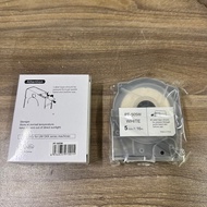 Printed label PT-505W - White, size 5mm - Length 16M (1 roll)