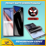 Hydrogel Matte Privacy Screen Protector For Vivo iQOO 13 5G / iQOO Z9 5G / iQOO Z9X 5G / iQOO Neo 8 