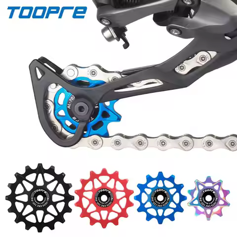 TOOPRE Bicycle Derailleur Jockey Wheels 10/12/14/16T Aluminum Ceramic Bearing Positive Negative Teet