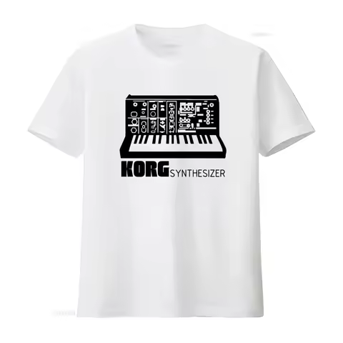 KORG SYNTHESIZER Vintage T Shirt Rare Analog Moog Sampler Design Sun Ra Inspired LP Samples Print vi