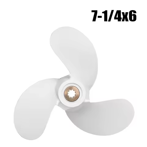 Aluminum Propeller 7 1/4x6-BS F2.5A/3A 7-1/4x6 6L5-45943-01-EL 9 Spline For Yamaha 3HP Outboard Moto