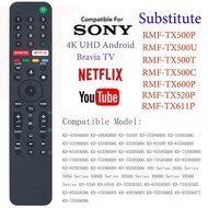 RMF-TX500P Replacement Remote Control for Sony TV (Without Voice Function) KD-65X750H XBR-49X950H XB