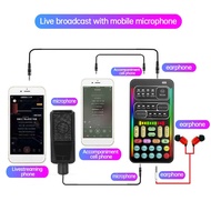I9 Voice Changer Full Kit Multiple Audio Effect Bluetooth Live Sound Cards Ultra-Thin Portable Live 