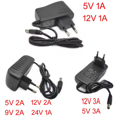 Power Supply Charger Adapter DC 5V 9V 12V 24V 1A 2A 3A Adaptor DC 5 9 12 24V Volt DC Switching EU 22