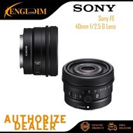 Sony FE 40mm f/2.5 G Lens