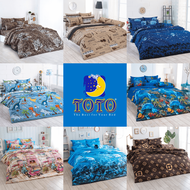 TOTO (ชุดประหยัด) ชุดผ้าปูที่นอน+ผ้านวม 3.5ฟุต 5ฟุต 6ฟุต พิมพ์ลาย Graphic Print (เลือกสินค้าที่ตัวเลือก) #TOTAL โตโต้ ผ้าปู ผ้าปูที่นอน กราฟฟิก