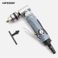 HIFESON 3/8 "0.6-6.36มม. สว่านลมนิวเมติก90องศาความเร็วสูง Reversible เครื่องมือสำหรับเจาะรูเครื่องมื