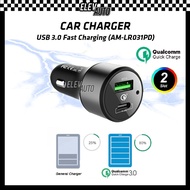 Car Charger Quick Charge Fast Charging 3.0 USB (AM-LR031PD)