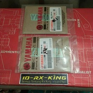 YAMAHA TOOLBOX REAR STICKER RXKING ORIGINAL YGP 5BP-F153E-60 WHITE AND YELLOW