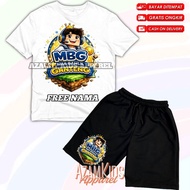 MBG Mas Bahlil Handsome Kids T-Shirt and Shorts Set Viral Free Name Handsome Mas Bahlil Children's B